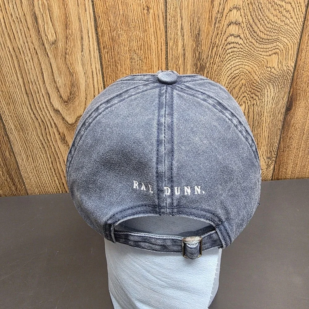 Rae Dunn Hat‎ Cap Strap Back Womens One Size Blue Dog Mom Denim Washed Casual